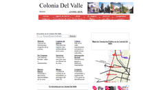 Desktop Screenshot of coloniadelvalle.com.mx