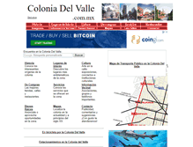 Tablet Screenshot of coloniadelvalle.com.mx